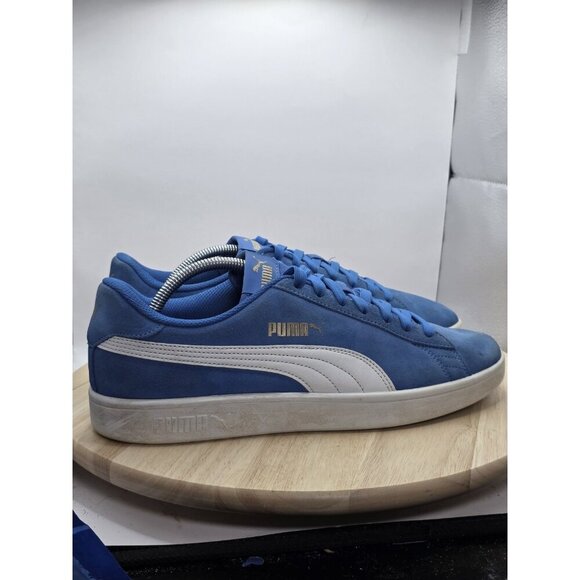 Puma Men's Smash V2 364989-04 Blue Casual Shoes Sneakers Size 11.5 - Picture 3 of 8